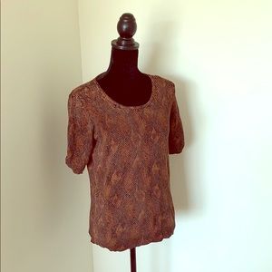White House Black Market Snakeskin Blouse
